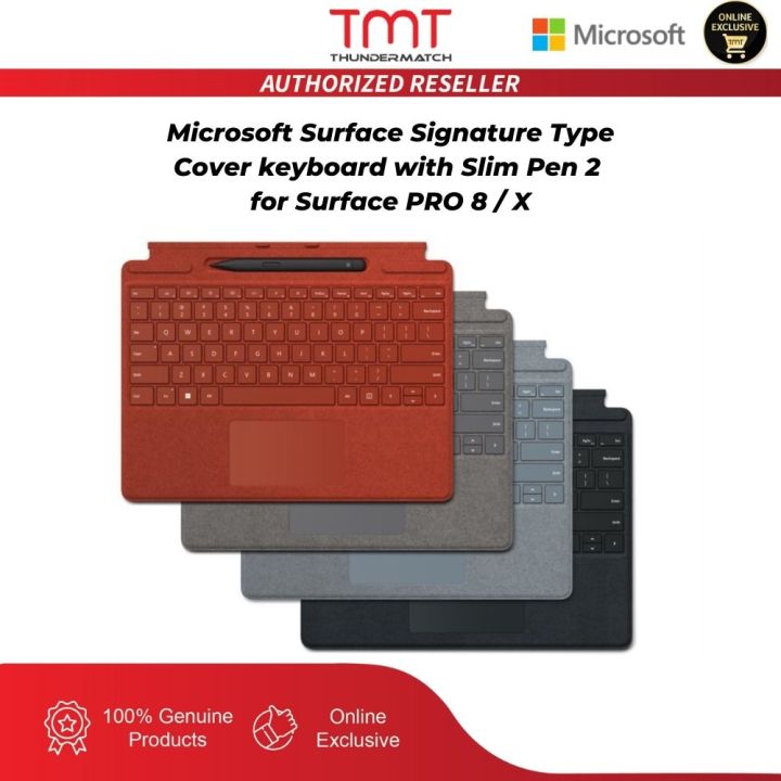 Microsoft Surface Pro 8 / X Type Cover Signature Keyboard with Slim Pen