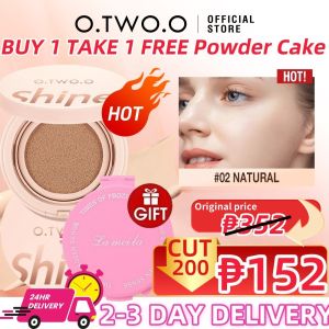 【BUY 1 TAKE 1 FREE】[COD] O.TWO.O SHINE Matte Air Cushion BB Cream Moisturizing Foundation Waterproof Long-wear For Dry Skin New Year Gift