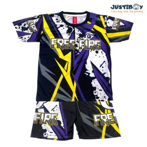 Setelan Baju Anak Laki Laki Alter Ego Tim Mobile Legend Lengan Pendek 2 - 10 Tahun