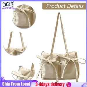 Elegant Womens Shoulder Tote Bag with Bow in Soft Leather for Office and Casual Wear