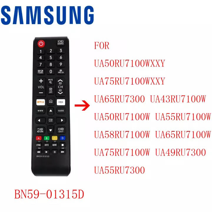 Remot deals tv samsung