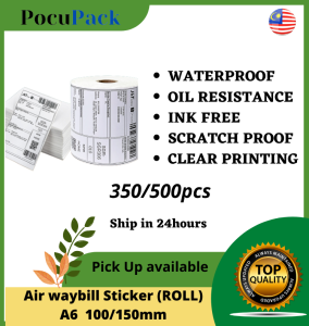 Thermal Sticker A6 350PCS 100*150mm High Quality Consignment Note Barcode 10*15CM(4inch x 6inch)热敏贴纸 Airway Bill Sticker