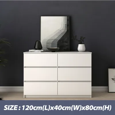 Bewell Chest Drawers Storage Cabinet Sidebaord Locker Cabinet for Living Room Bedroom Drawer Organizer