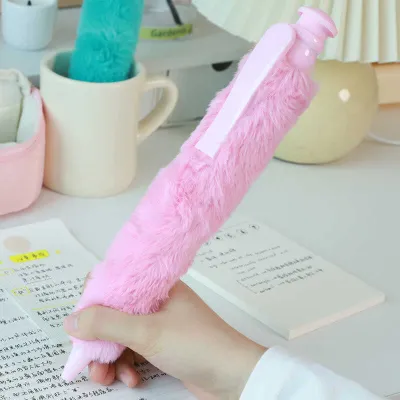 Giant Plush Ballpoint Pen Oversize Big Writing Novelty Toy Huge Fun Soft Pen Plush Giant Stationery Best Seller Fun Gift for Kids Teens Adults School Office Desk Accessory Cute Collectible Neutral Color Pen