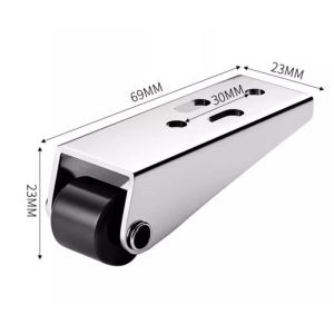 Metal Door Casters Multifunctional Door Bottom Support Pulley Wheel Table Leg Roller