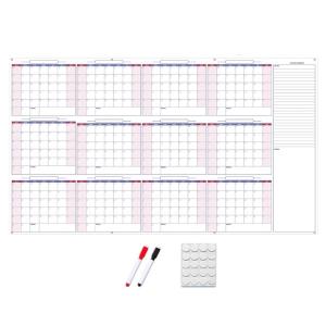 2026 Wall Calendar Yearly Planner Reusable Erasable Calendar 2026 Home Office Organiser Planner Undated (152x87mm)