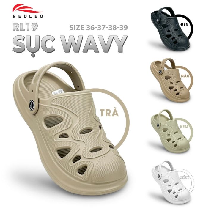[CHÍNH HÃNG] Sục REDLEO WAVY RL19 Dép Đúc Nguyên Khối Nam Nữ EVA Nhẹ ...