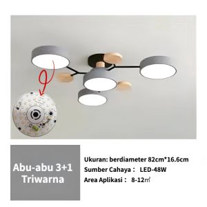 3 Colors Nordic Ceiling Light living room Minimalist chandelier modern bedroom Ceiling Lamp Pendant