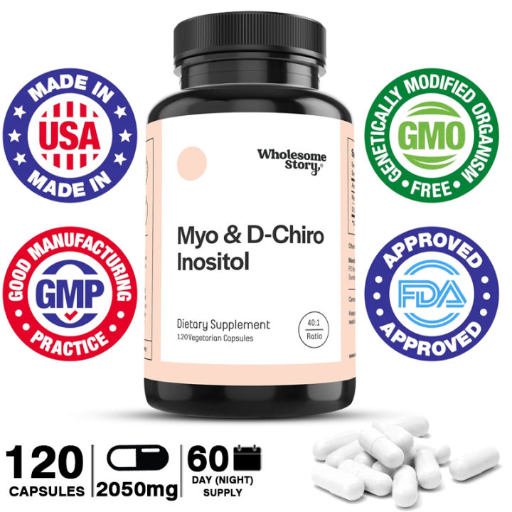 Wholesome Story Myo & DChiro Inositol Vitamin B8 Healthy Female