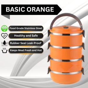 Microwave Stainless Steel Insulated Food Container Storage Lunch Box Bag Tiffin Carrier Bekas Makanan Tahan Panas 保溫飯盒