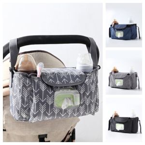 JECAE Chống nước Túi xe đẩy em bé Đa chức năng Dung lượng lớn Túi treo khăn ướt Dễ thương Chăm sóc trẻ em Túi tổ chức tã Ngoài trời