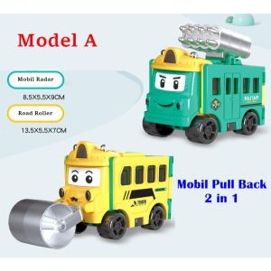 Mainan Anak Mobil Reversal Deformasi 2 in 1 Pull Back Car Transformation Mainan Edukasi TANPA BATERAI HADIAH