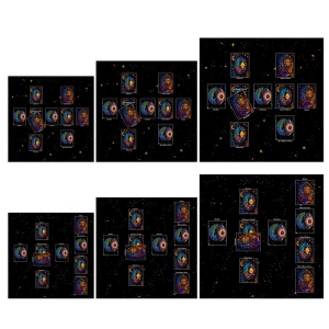 Divinations Tablecloth Mat Table Cover Astrological Oracles Pad Tarots Table Cloth Altars Cloth Board Game Pad