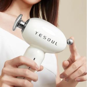 Yesoul Hot Compress Massage Gun | 4 Speed Modes Massage Gun | Heating Massager | 6 Hours Working Time | 3 Interchangeable Heads | Super Low Noise Massage Gun | 10 Minutes Smart Timing