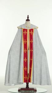 Medieval Mens Robe Gown Priest Cloak Cape Party Halloween Cosplay Costume Printed Pattern