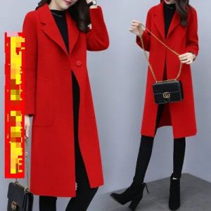 Áo Khoác Dạ Dáng Dài Nữ 2024 Thu Đông Mẫu Mới Phong Cách Hàn Quốc Thời Trang Thường Ngày Tôn Dáng Khí Chất Áo Khoác Len Nữ