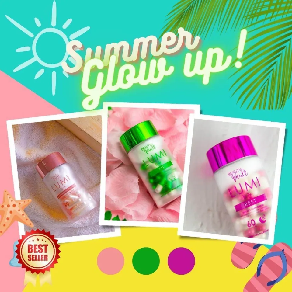 beauty vault lumi 24h glutathione 60 capsules | Lumi Fit | | Lumi Rest Flo & Glo IV