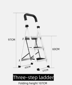 New Upgrade Iron Step Home Ladders  Folding home Ladder Home-use Portable Indoor Steel Ladder#039
