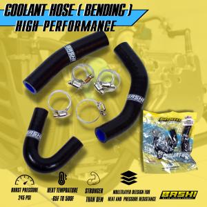 BASHI - Selang Radiator Set Tekuk HONDA PCX/ADV VARIO 125/150 Tahan Panas Coolant Hose Racing Balap Heat Protection Import