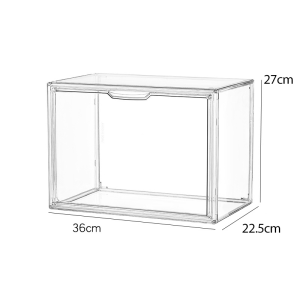 Transparent Storage Box Handbag Organizer Display Box With Cover Bag Sneakers Organizer Box Book Plastic Kotak Kasut