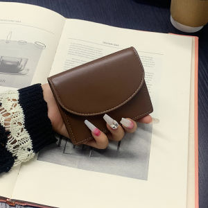 Wallet Vintage Wallet ID Credit Card Bank Card Cash Holder Short Type Coin Purse Clutch Multi-slot Zipper Wallet for Men Women