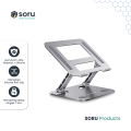 Dudukan Laptop Stand Adjustable Liftable Foldable Aluminium Alloy 515. 