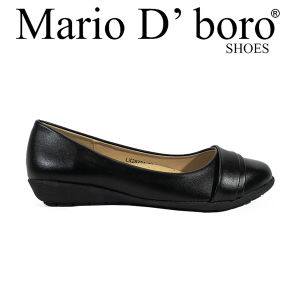 Mario D Boro Womens Elegant Black Leather Ballet Flats Shoes LX 26724 C54