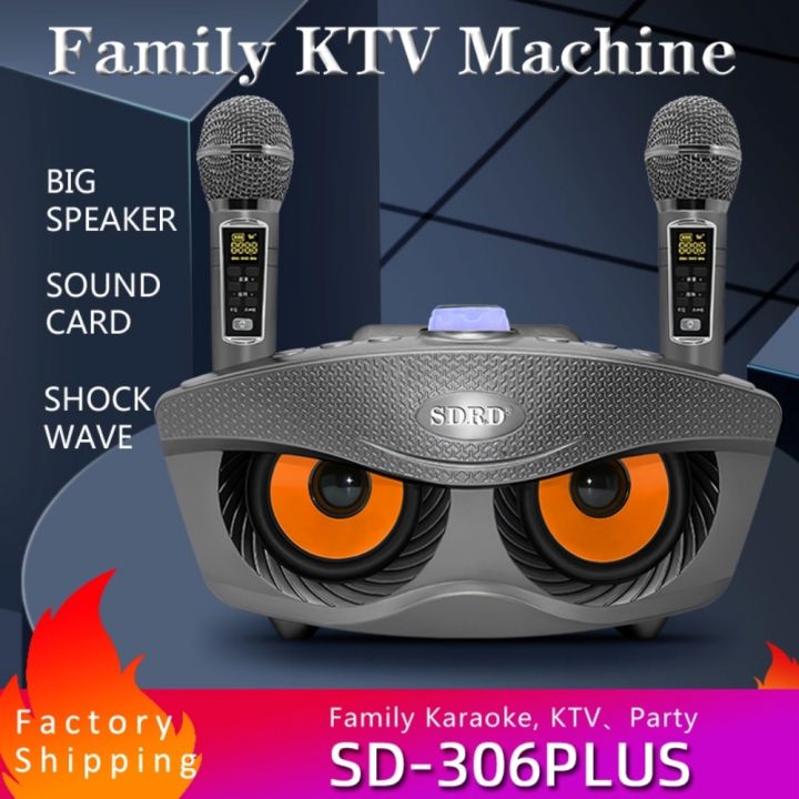 SDRD SG SD 306 PLUS SD 306 SD 303 Dual Bluetooth Wireless Microphones Karaoke Set Authentic Lazada Singapore