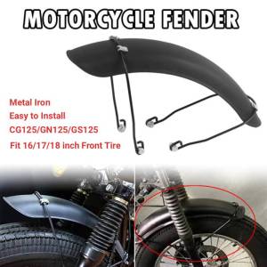 16/17/18 inch Universal Motorcycle Retro Front Fender Front Mudguard Metal Iron Protective Baffle