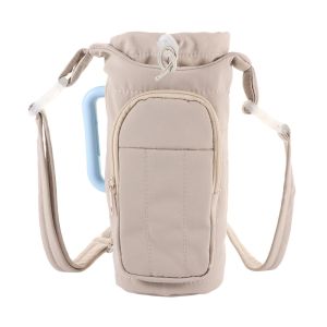 MADEWITH Water-resistant Water Bottle Holder Bag Portable Large Capacity Carrier Bag with Strap Insulating Cup Sleeve for Women