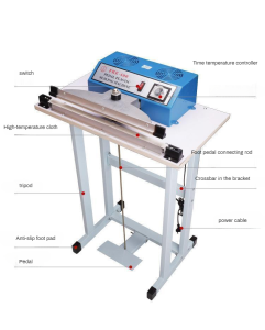 Sealer Fre-500/400 foot operated sealing machine Foot Pass-through Pedal Sealing Machine Plastic Bag Shrink Film Sealing and Cutting Machine Film Plastic-Envelop Machine Packaging
