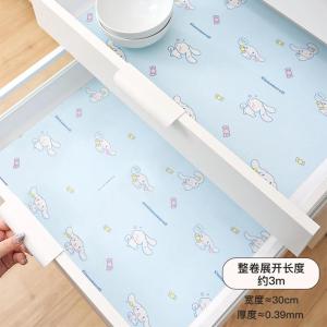 Christmas Gift Halloween Sanrio Kawaii Hello Kitty Drawer Mat Paper Kuromi Cinnamoroll Anime Cartoon Kitchen Cabinet Waterproof Oil-proof Anti-dirty Mats