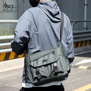 ABOSOLE กระเป๋าสะพายผู้ชายใช้ได้ทั้งชายและหญิงกระเป๋าพาดลำตัวแฟชั่นลวดลายสร้างสรรค์บรรจุได้เยอะกันน้ำน้ำหนักเบากระเป๋าถนนกีฬาลำลองสำหรับการเดินทางกลางแจ้ง