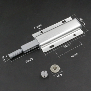 Aluminum Alloy Door Stop Closer Drawer Door Drawer Push To Open Magnetic Cabinet Amortisseurity Catch