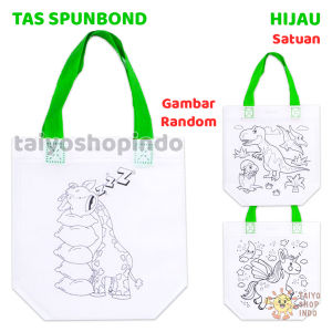 TAIYO DIY Coloring Bag Painting Tas Spunbond 2 Sisi Mewarnai Edukasi Prakarya Kreatif