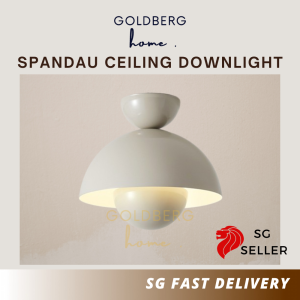 Spandau Ceiling Spot Light Flowerpot White 23cm 6W Daylight | Goldberg Home