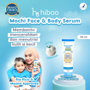 Hiboo Mochi Glow Baby Serum with Japanese White Tomato 2 in 1 Face Cream Bayi & Body Lotion Bayi 100 ml & 50ML - Skincare Bayi Newborn