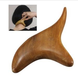 Trigonometric Cone Shape Camphor Wood Acupressure Rubbing Kneading Therapy Massage Stick Relax Arm Leg Calf Foot Sole Acupoint Pain Relief Gua Sha Massager Board
