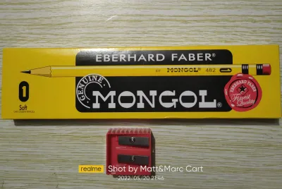 Mongol Pencils #1 #2 #3 XL Eberhard Faber (EF) GENUINE box of 12 pcs FREE SHARPENER