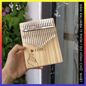 Đàn kalimba 17 phím khắc chữ I DO nguyên khối QUYNHLEMO làm quà tặng sinh nhật đầy đủ phụ kiện