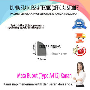 Mata Bubut A412 (Kanan) Mata widia pisau bubut
