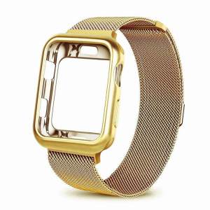Bộ 2 trong 1 dây + Ốp cho đồng hồ Apple sang trọng đầy màu sắc vòng đeo kiểu MILAN cho I Watch Series Ultra 49mm 40mm 44mm 41mm 45mm 8 7 6 SE 5 4 3 2 1 42mm phụ kiện dây đeo đồng hồ 38mm