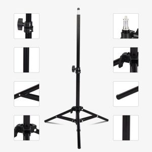 ขาตั้ง ขาตั้งกล้อง ขาตั้งไฟไลฟ์สด ตั้งเครื่องวัดอุณหภูมิได้ ปรับความสูงได้ถึง 2.1 เมตร ปรับสูงต่ำได้ ขาตั้งกล้องเซลฟี่ เป็นขาตั้ง3 ขา