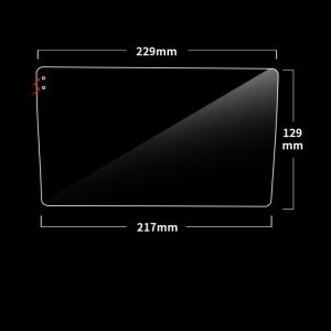 9inch Protector Tempered Glass Layar Konsol Tengah Mobil Universal