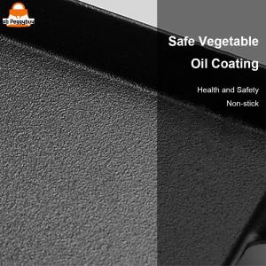 กระทะเหล็กหล่อสำหรับทอดไข่ไม่ติดพื้นผิวญี่ปุ่น ขนาด 20 ซม เหมาะสำหรับทำอาหารเช้า ทนทาน สีดำ