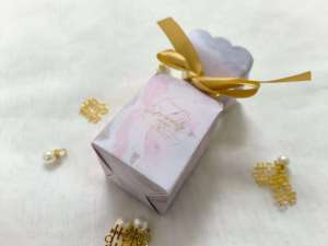 GIFTกล่อง กล่องของขวัญ กล่องของชำร่วย กล่องใส่ขนม ลูกอม ทรงแจกันยุโรปกัน ขนาดเล็ก