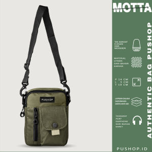 Tas slempang pria kekinian motta bestseller bahan kordura multi fungsi