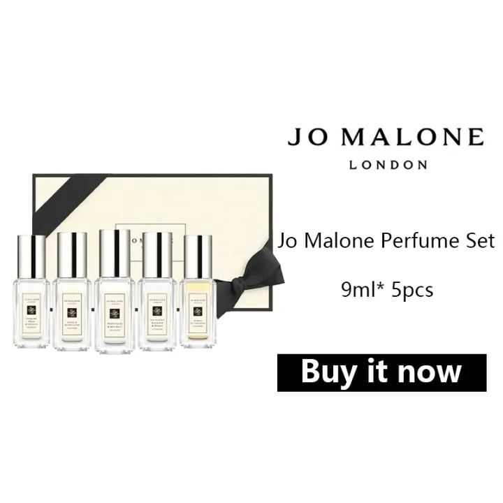 น้ำหอมสำหรับผู้หญิง Jo Malone Perfume Set 9ml* 5pcs 5ชิ้น ล่อง น้ำหอมผู้หญิง น้ำหอมติดทนนาน Women's Perfume น้ำหอมผู้หญิงน้ำหอมติดทน ของขวัญน้ำหอม กล่องซีล/น้ำหอมผู้หญิง 【ของแท้ 100% 】