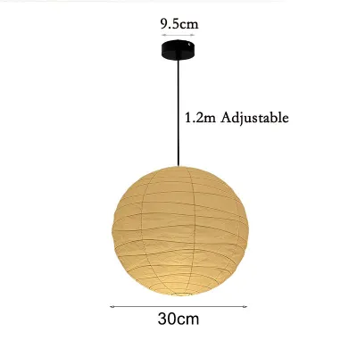 Đèn Lồng Giấy Tròn Đèn Chùm Giấy Gạo Cổ Điển Phong Cách Nhật Bản Đèn Trang Trí Phong Cách Wabi-Sabi Thích Hợp Cho Nhà Hàng Nhà Bếp Phòng Khách Phòng Ngủ