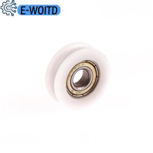 E-WOITD  Moving Door And Window Slide Wheel 626 Bearing Pulley 6x22x7MM Planar Wheel U-shaped Groove Nylon Pad Injection Material
